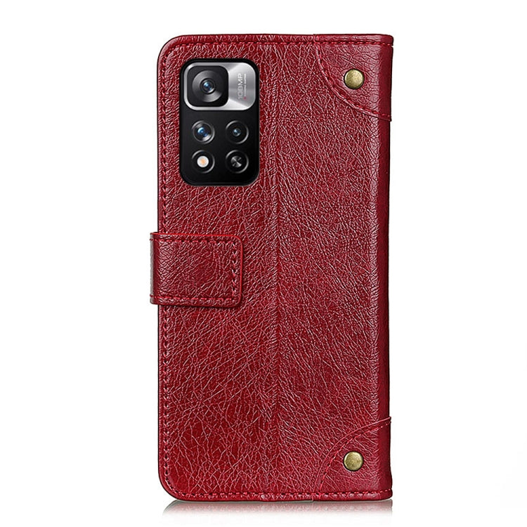 For Xiaomi Redmi Note 11 Pro / Redmi Note 11 Pro+ 5G / Mi 11i Copper Buckle Nappa Texture Horizontal Flip Leather Phone Case with Holder & Card Slots & Wallet
