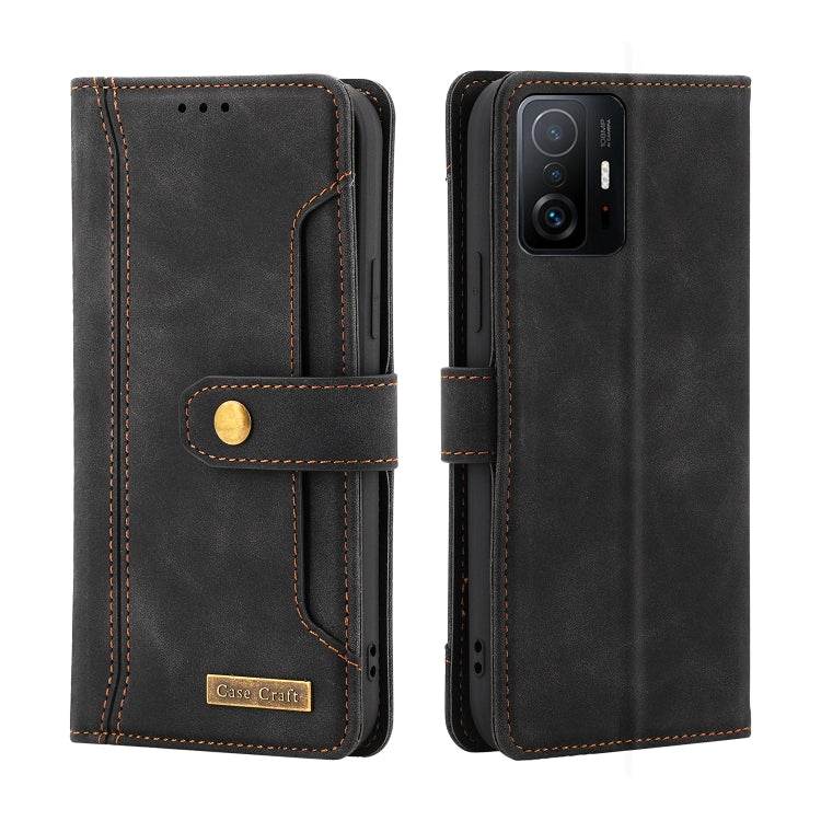 For Xiaomi Mi 11T Copper Buckle Horizontal Flip Leather Phone Case