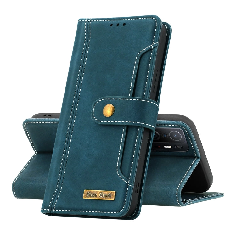 For Xiaomi Mi 11T Copper Buckle Horizontal Flip Leather Phone Case