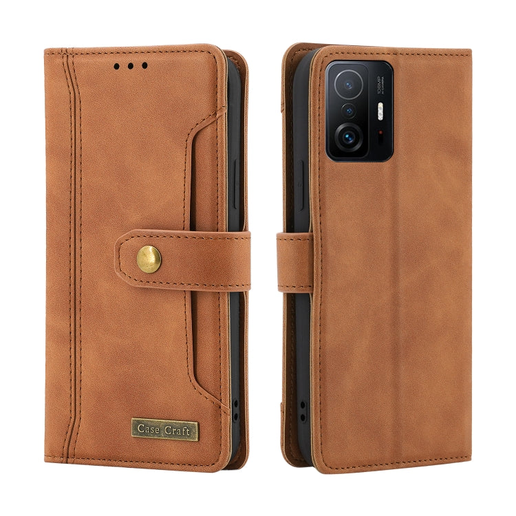 For Xiaomi Mi 11T Copper Buckle Horizontal Flip Leather Phone Case