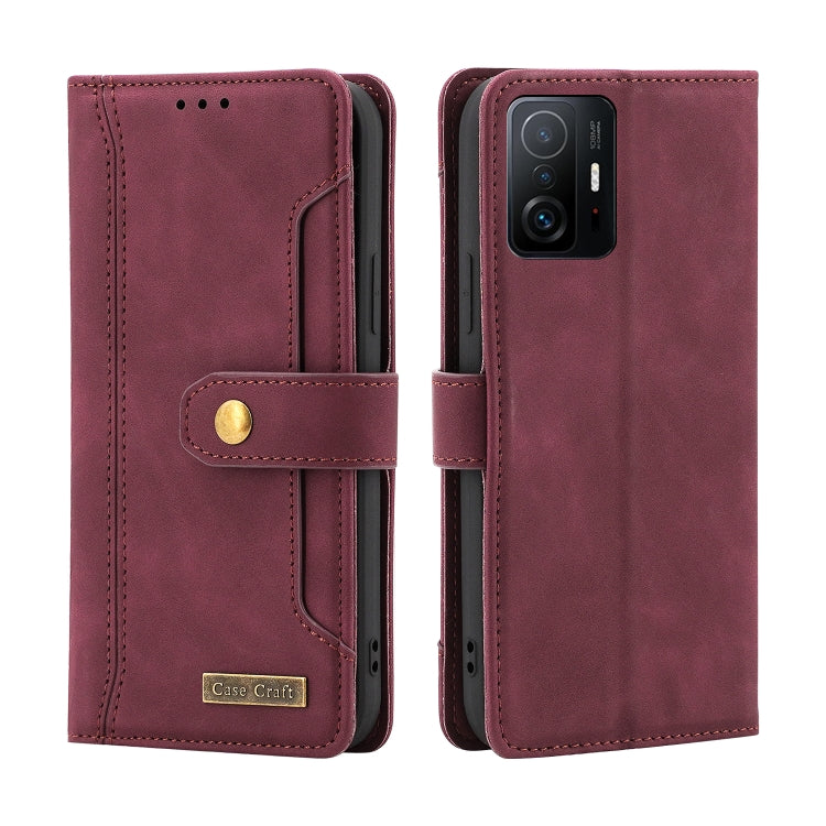 For Xiaomi Mi 11T Copper Buckle Horizontal Flip Leather Phone Case