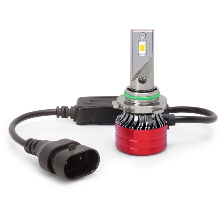 1 Pair F5 9006 DC9-23V / 24W / 6500K / 2500LM IP67 Car LED 3570 Lamp Beads Headlight(White Light)