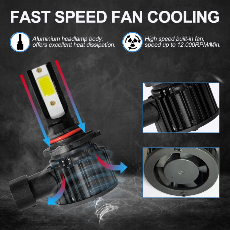 1 Pair F7 9005 DC9-36V / 22W / 2200LM IP67 Car LED COB Lamp Beads Headlight