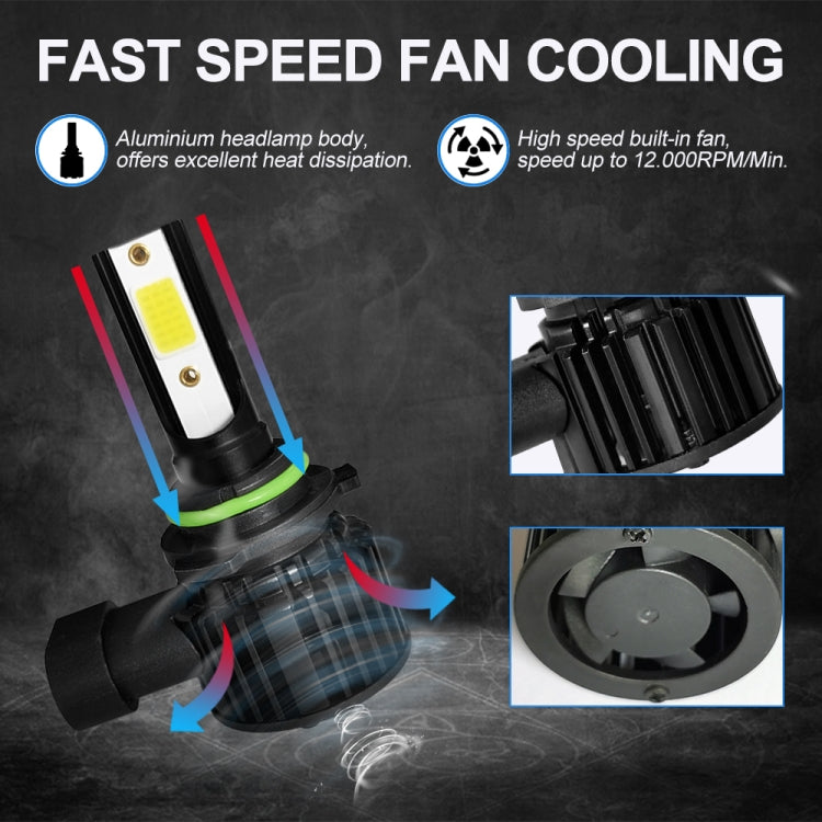 1 Pair F7 9006 DC9-36V / 22W / 2200LM IP67 Car LED COB Lamp Beads Headlight