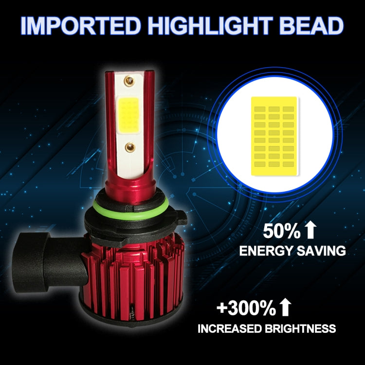 1 Pair F7 9006 DC9-36V / 22W / 2200LM IP67 Car LED COB Lamp Beads Headlight