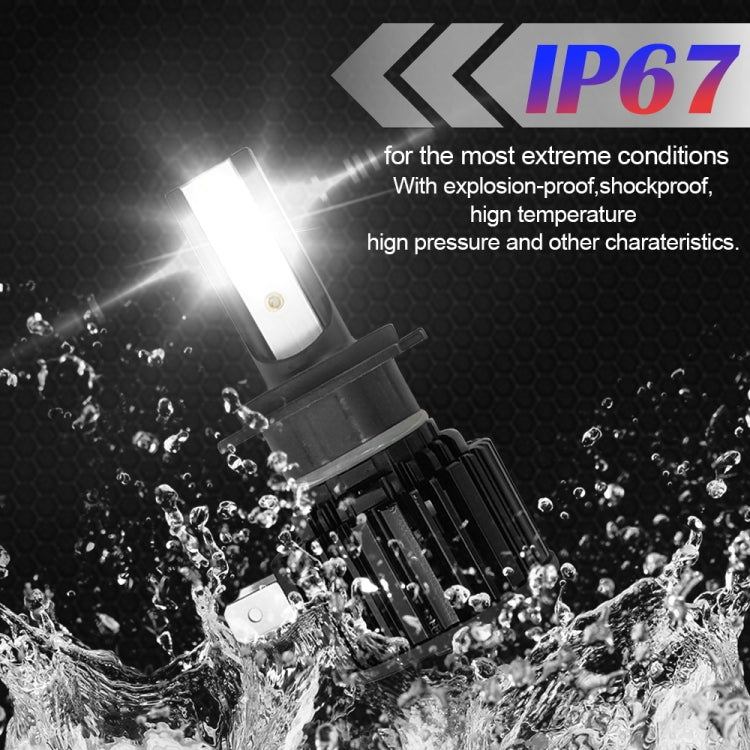 1 Pair F7 H7 DC9-36V / 22W / 2200LM IP67 Car LED COB Lamp Beads Headlight