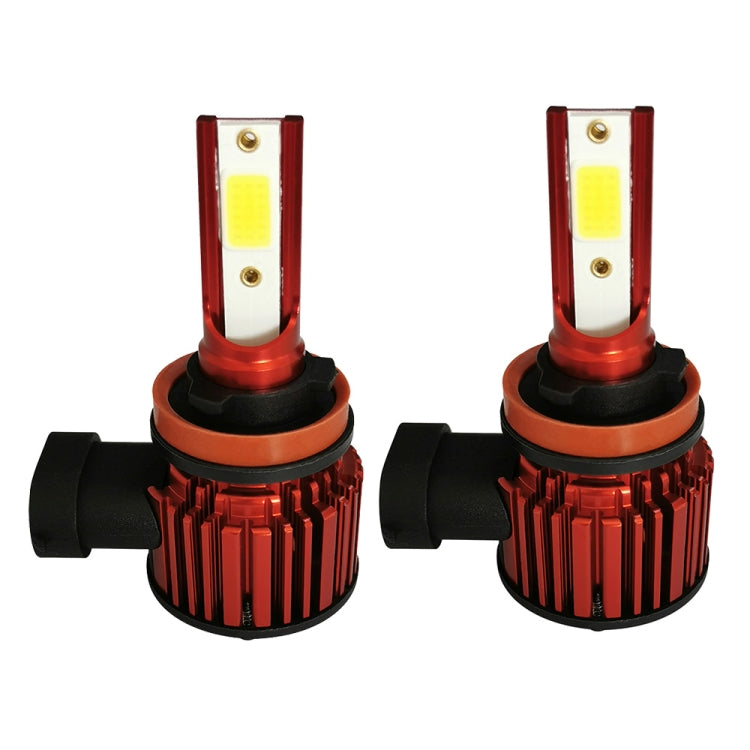 1 Pair F7 H11 DC9-36V / 22W / 2200LM IP67 Car LED COB Lamp Beads Headlight