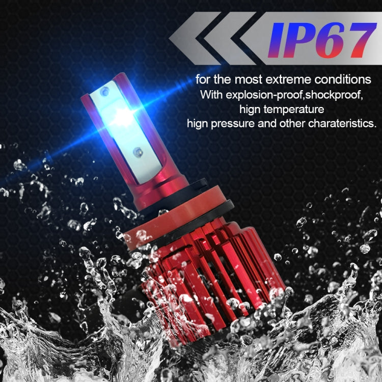 1 Pair F7 H11 DC9-36V / 22W / 2200LM IP67 Car LED COB Lamp Beads Headlight