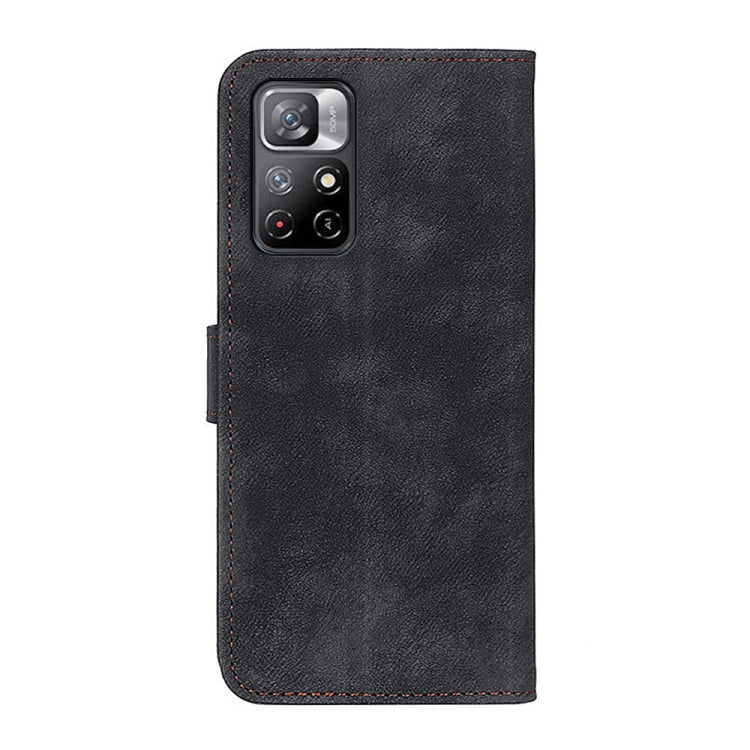 For Xiaomi Redmi Note 11 Antelope Texture Magnetic Buckle Horizontal Flip Leather Phone Case with Card Slots & Wallet & Holder