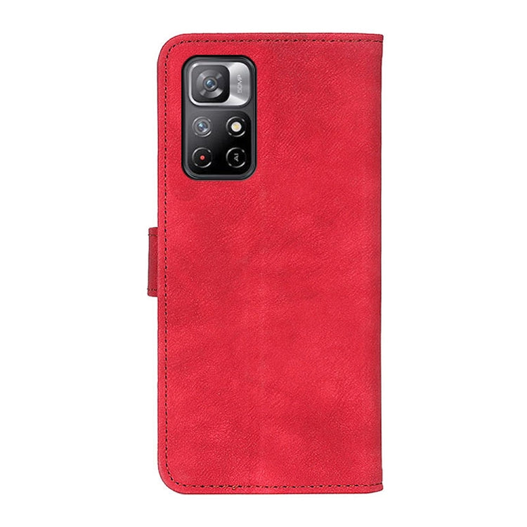 For Xiaomi Redmi Note 11 Antelope Texture Magnetic Buckle Horizontal Flip Leather Phone Case with Card Slots & Wallet & Holder