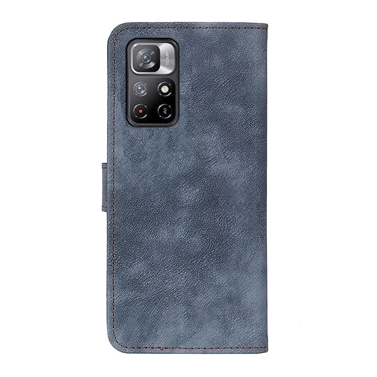 For Xiaomi Redmi Note 11 Antelope Texture Magnetic Buckle Horizontal Flip Leather Phone Case with Card Slots & Wallet & Holder