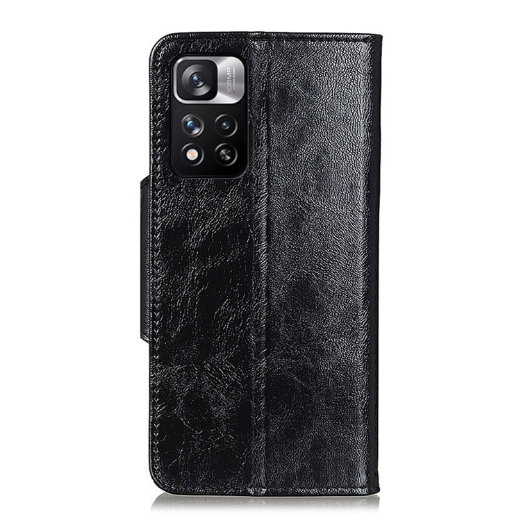 For Xiaomi Redmi Note 11 Pro Crazy Horse Texture Magnetic Buckle Horizontal Flip Leather Phone Case with Holder & 6-Card Slots & Wallet