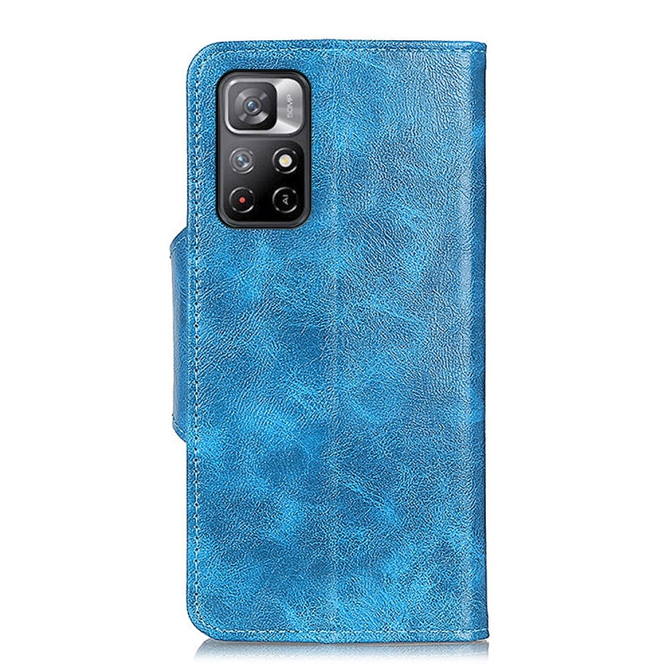 For Xiaomi Redmi Note 11 Crazy Horse Texture Magnetic Buckle Horizontal Flip Leather Phone Case with Holder & 6-Card Slots & Wallet
