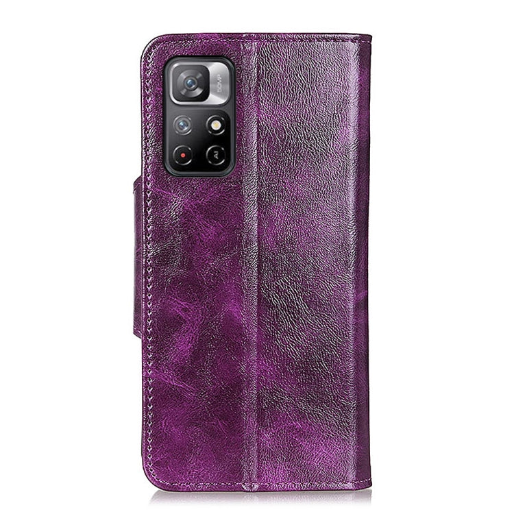 For Xiaomi Redmi Note 11 Crazy Horse Texture Magnetic Buckle Horizontal Flip Leather Phone Case with Holder & 6-Card Slots & Wallet