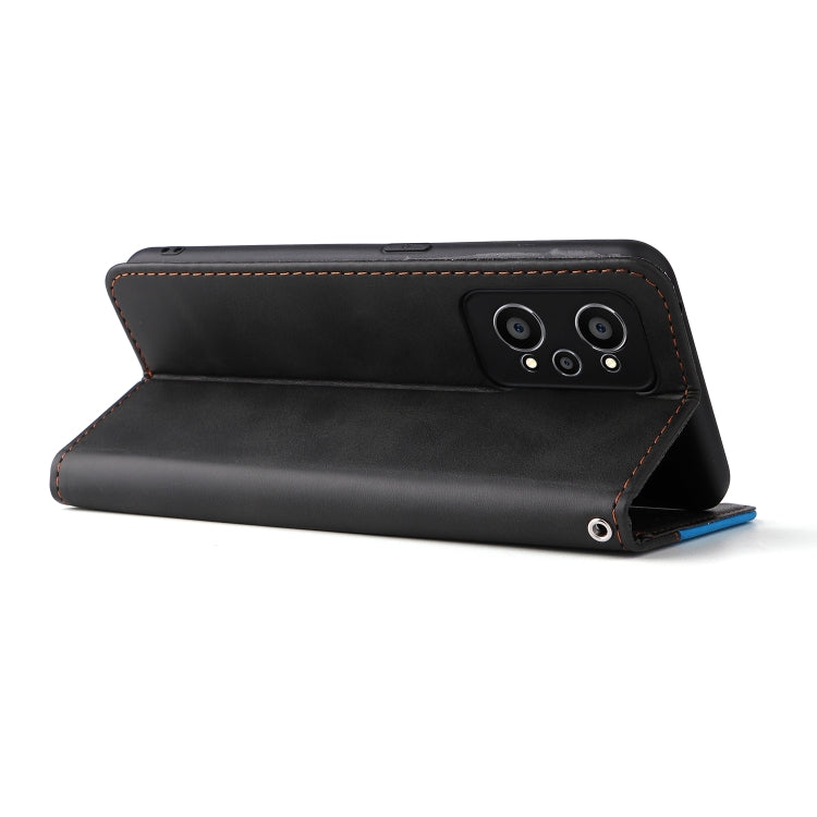 For OPPO Realme GT Neo2 Business Stitching-Color Horizontal Flip PU Leather Phone Case