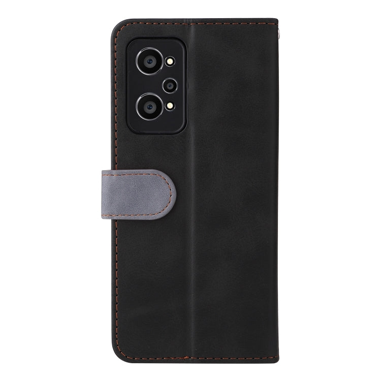 For OPPO Realme GT Neo2 Business Stitching-Color Horizontal Flip PU Leather Phone Case