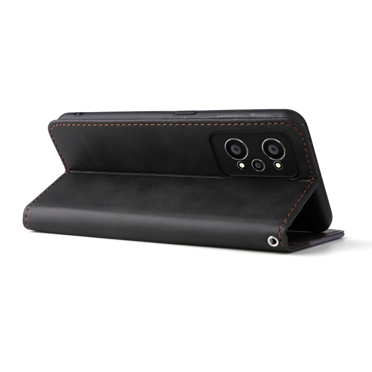 For OPPO Realme GT Neo2 Business Stitching-Color Horizontal Flip PU Leather Phone Case