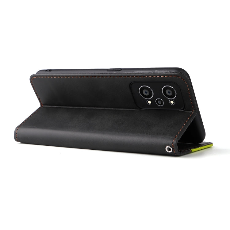 For OPPO Realme GT Neo2 Business Stitching-Color Horizontal Flip PU Leather Phone Case