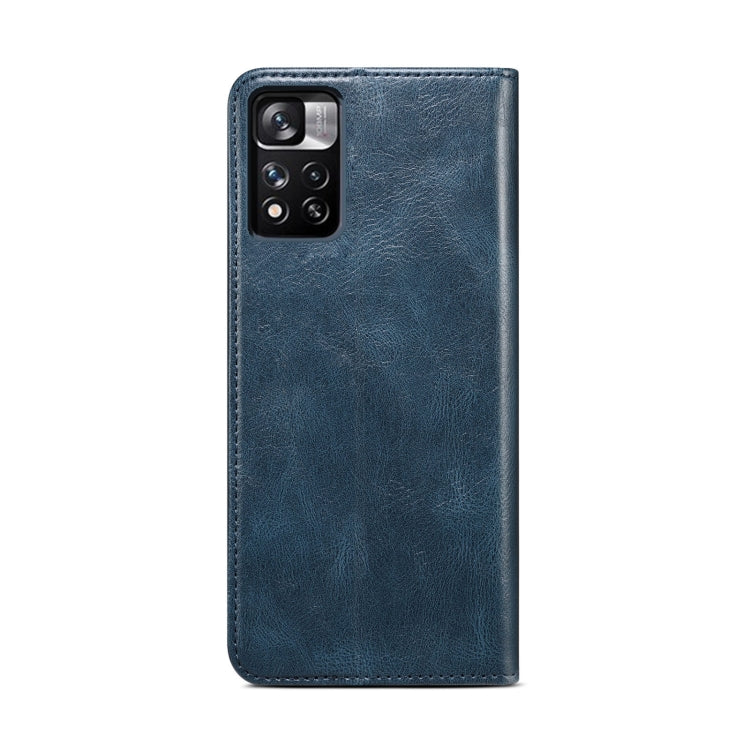 For Xiaomi Redmi Note 11 Pro / 11 Pro+ Oil Wax Texture Flip Leather Phone Case with Card Slots & Wallet