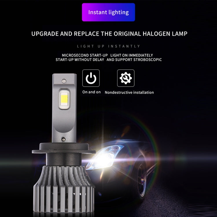 1 Pair G8 Plus H1 DC9-16V / 30W / 8000LM / 6000K IP67 Car LED 3570 Lamp Beads Headlight(White Light)