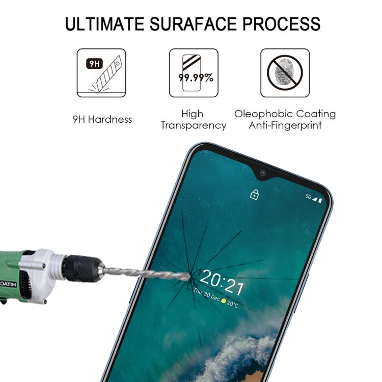 25 PCS Full Glue Cover Screen Protector Tempered Glass Film For Nokia G50