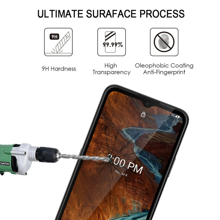 25 PCS Full Glue Cover Screen Protector Tempered Glass Film For Nokia G300