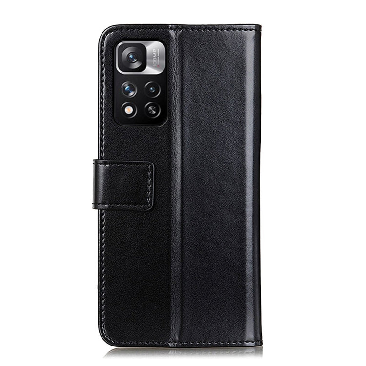 For Xiaomi Redmi Note 11 Pro 3-Color Pearl Texture Magnetic Buckle Horizontal Flip Leather Phone Case with Card Slots & Wallet & Holder