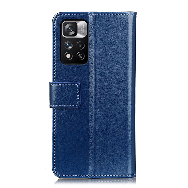 For Xiaomi Redmi Note 11 Pro 3-Color Pearl Texture Magnetic Buckle Horizontal Flip Leather Phone Case with Card Slots & Wallet & Holder