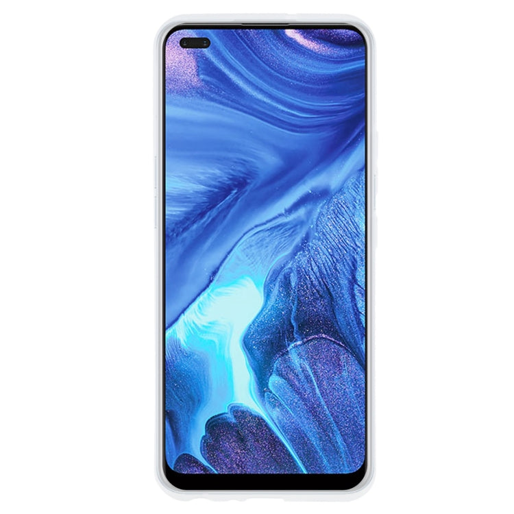 TPU Phone Case For OPPO Reno4(Transparent White)