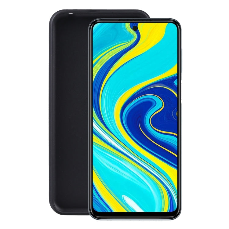 TPU Phone Case For Xiaomi Redmi Note 9S(Pudding Black)