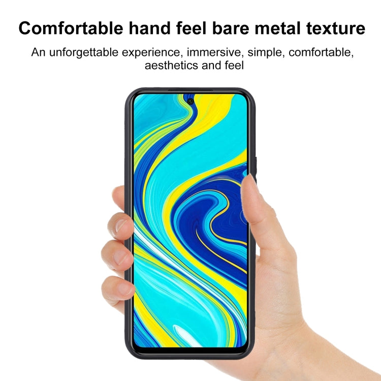 TPU Phone Case For Xiaomi Redmi Note 9S(Pudding Black)