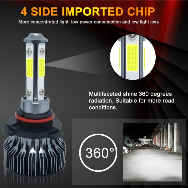 1 Pair V7 9005 DC9-36V / 22W / 2200LM / 6000K IP68 Car LED COB Lamp Beads Headlight(White Light)
