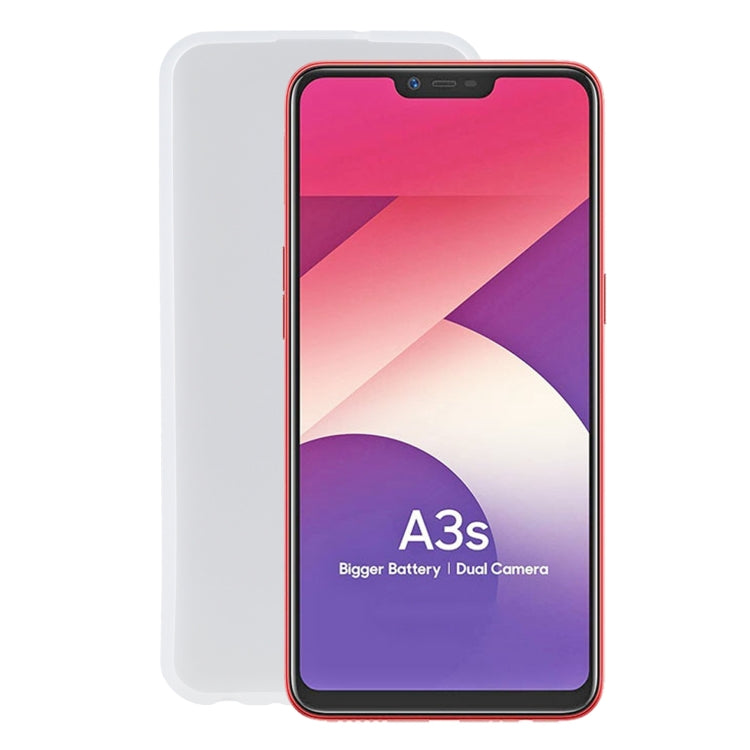 TPU Phone Case For OPPO A3s(Frosted White)