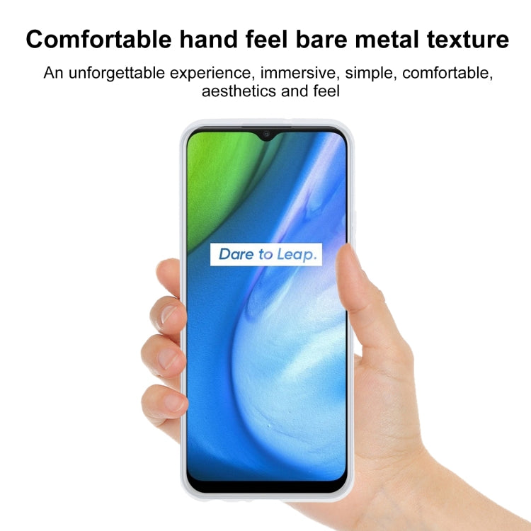 TPU Phone Case For OPPO Realme Q2i(Frosted White)