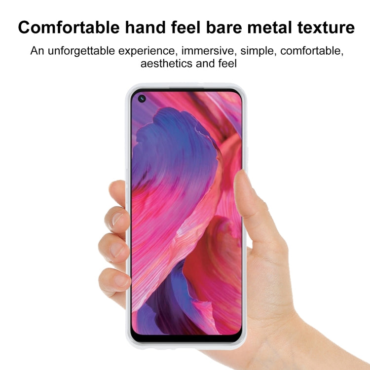 TPU Phone Case For OPPO A74(Transparent White)