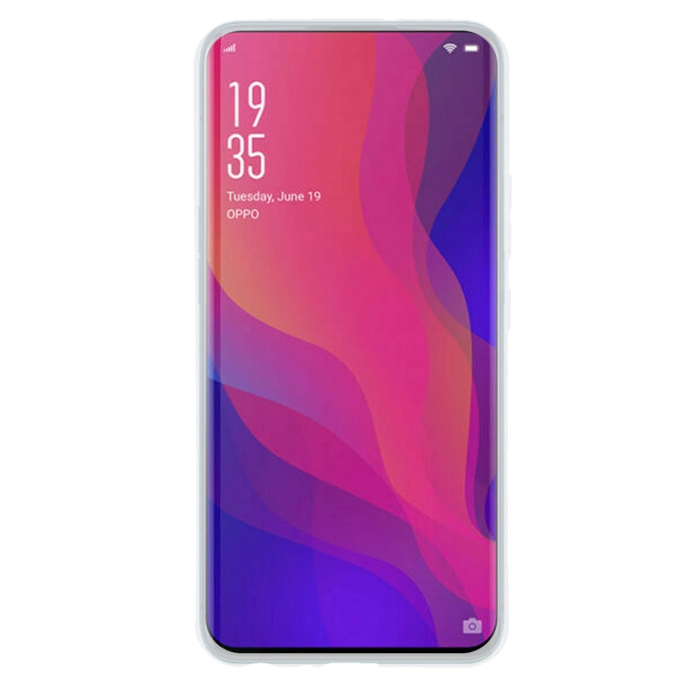 TPU Phone Case For OPPO Find X(Transparent White)