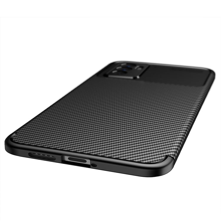 For vivo S10e Carbon Fiber Texture Shockproof TPU Phone Case
