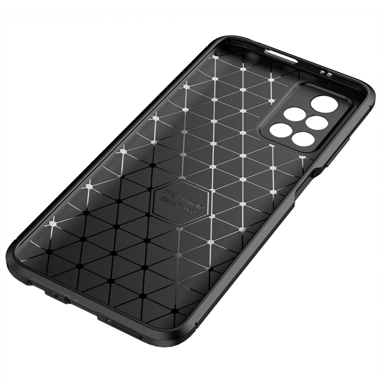 For Xiaomi Redmi Note 11 China Carbon Fiber Texture Shockproof TPU Phone Case
