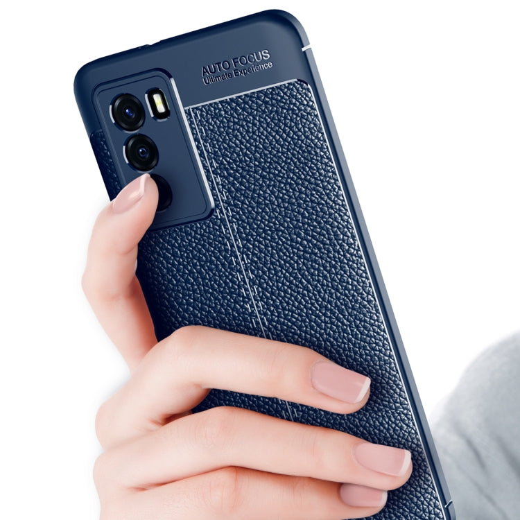 For vivo T1 Litchi Texture TPU Shockproof Phone Case