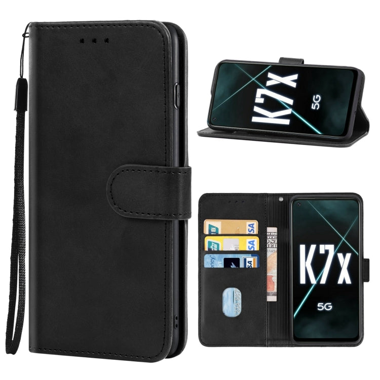 For OPPO K7x Leather Phone Case
