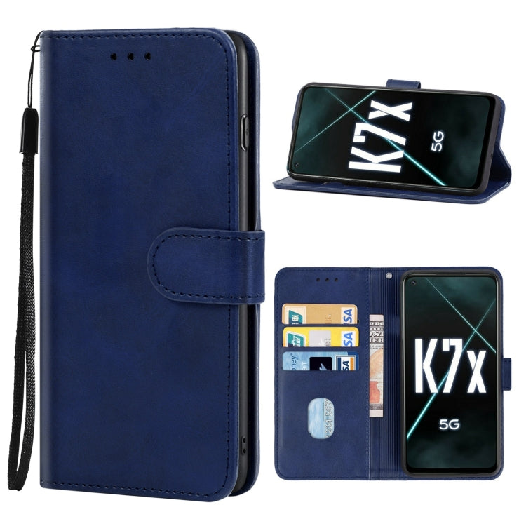For OPPO K7x Leather Phone Case