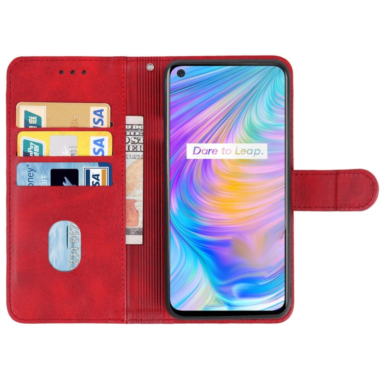For OPPO Realme Q2 Leather Phone Case