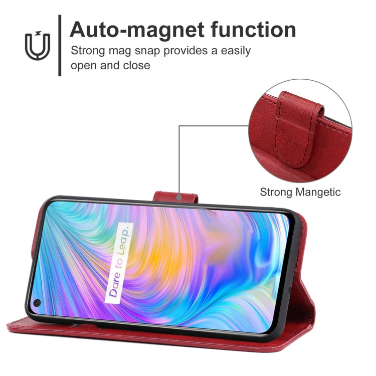 For OPPO Realme Q2 Leather Phone Case