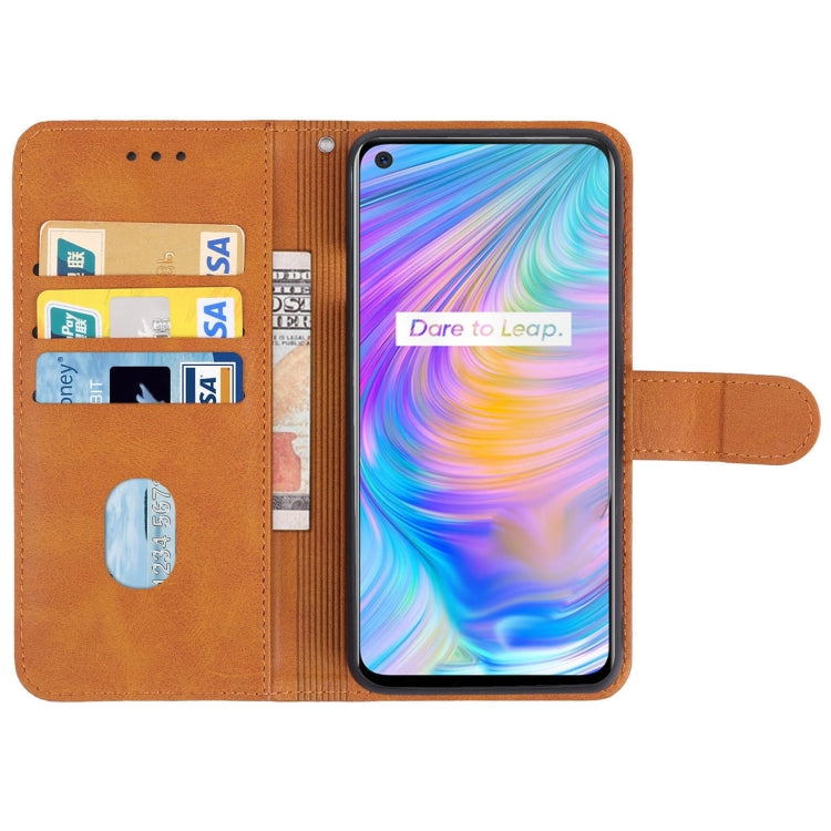 For OPPO Realme Q2 Leather Phone Case