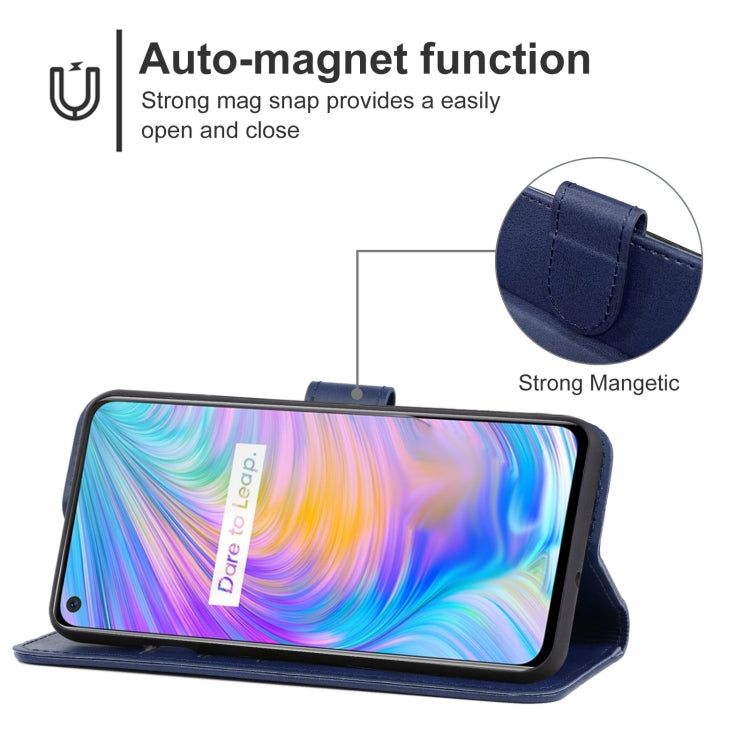 For OPPO Realme Q2 Leather Phone Case