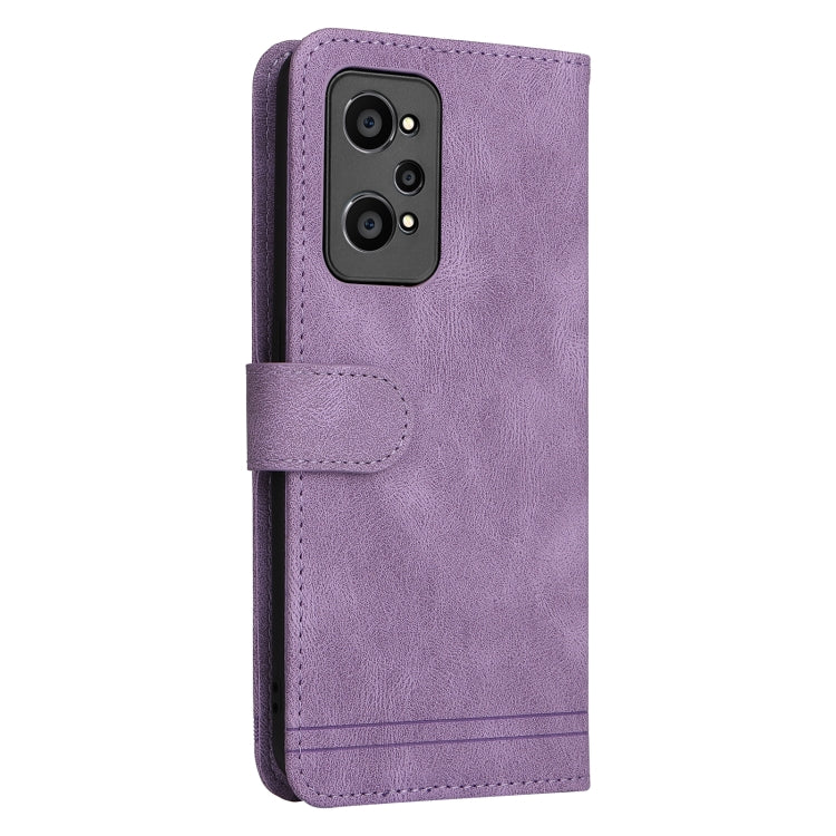 For OPPO Realme GT NEO2 Skin Feel Life Tree Metal Button Horizontal Flip Leather Phone Case