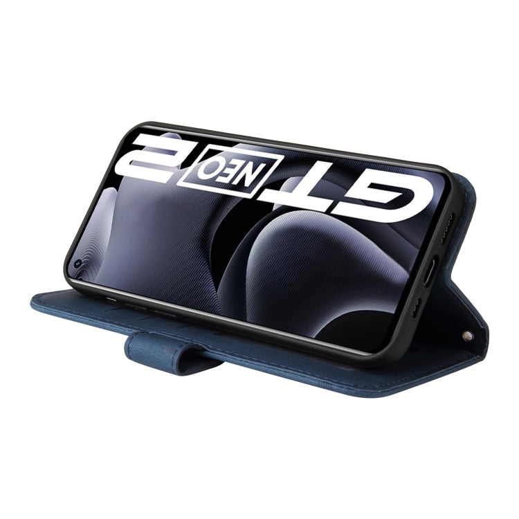 For OPPO Realme GT NEO2 Skin Feel Life Tree Metal Button Horizontal Flip Leather Phone Case