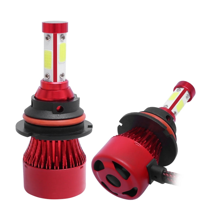 1 Pair X7 9007 DC12V / 22W / 2200LM / 6500K IP67 Car LED COB Lamp Beads Headlight(White Light)