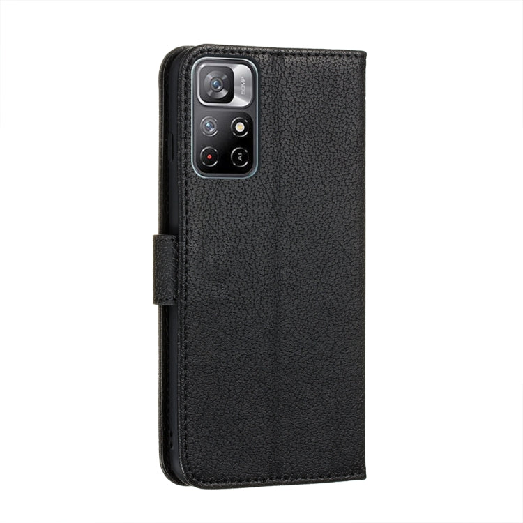 For Xiaomi Redmi Note 11 Feather Pattern Litchi Texture Leather Phone Case with Holder & Card Slots & Wallet