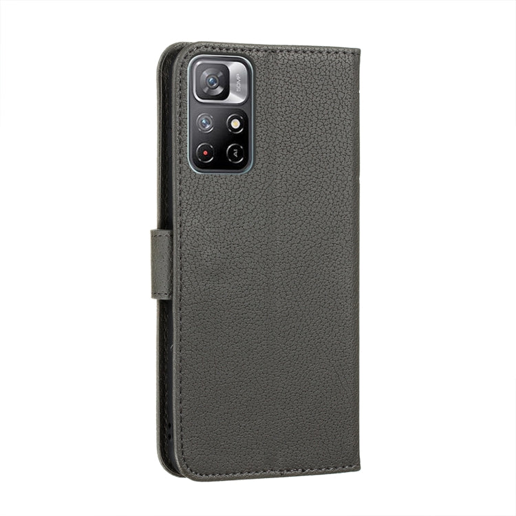 For Xiaomi Redmi Note 11 Feather Pattern Litchi Texture Leather Phone Case with Holder & Card Slots & Wallet